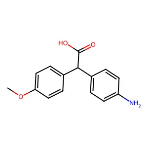 2-(4-Aminophenyl)-2-(4-methoxyphenyl)acetic acid structure