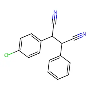 2-(4-Chlorophenyl)-3-phenylbutanedinitrile structure