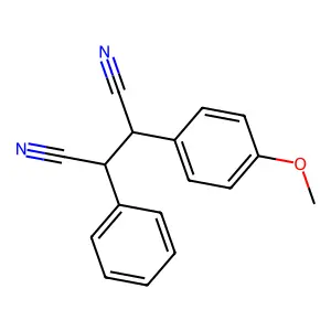 2-(P-Anisyl)-3-phenylsuccinonitrile structure