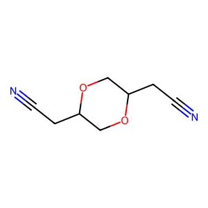 2-[5-(Cyanomethyl)-1,4-dioxan-2-yl]acetonitrile structure