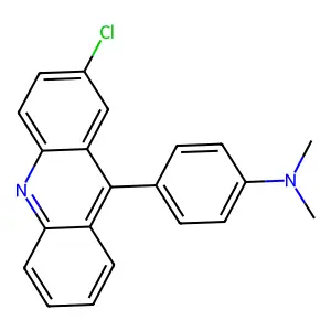 4-(2-chloroacridin-9-yl)-N,N-dimethylaniline structure