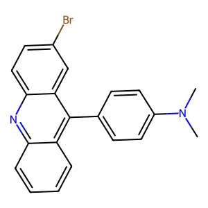 4-(2-bromoacridin-9-yl)-N,N-dimethylaniline structure