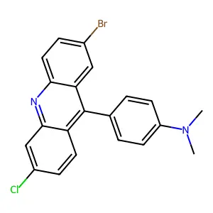 4-(2-bromo-6-chloroacridin-9-yl)-N,N-dimethylaniline structure