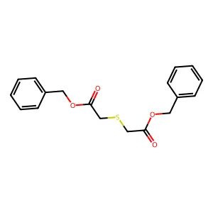 Dibenzyl 2,2'-sulfanediyldiacetate structure