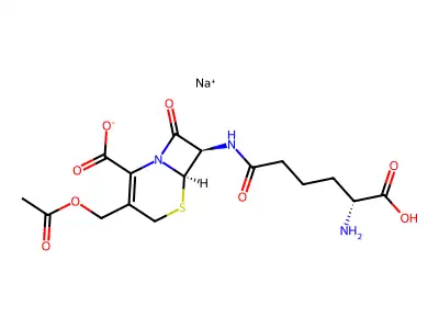 Cephalosporin C sodium salt structure