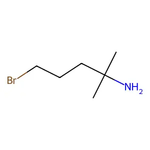 5-Bromo-2-methylpentan-2-amine structure