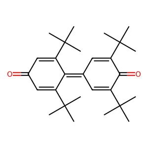 2,6-ditert-butyl-4-(2,6-ditert-butyl-4-oxocyclohexa-2,5-dien-1-ylidene)cyclohexa-2,5-dien-1-one structure