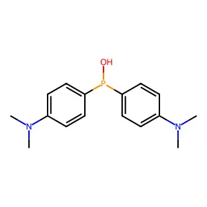 Bis(4-dimethylaminophenyl)phosphinous acid structure