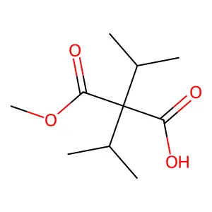 2-(Methoxycarbonyl)-3-methyl-2-(propan-2-yl)butanoic acid structure