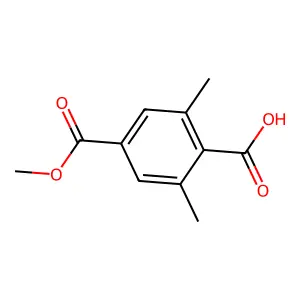 4-(Methoxycarbonyl)-2,6-dimethylbenzoic acid structure