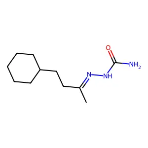 (4-Cyclohexylbutan-2-ylideneamino)urea structure