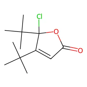 4,5-Ditert-butyl-5-chlorofuran-2-one structure