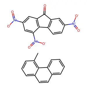 4-Methylphenanthrene; 2,4,7-trinitrofluoren-9-one structure