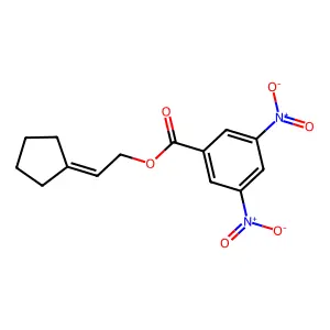 2-Cyclopentylideneethyl 3,5-dinitrobenzoate structure