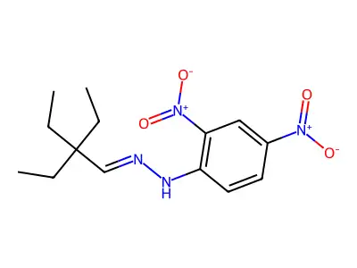 N-(2,2-diethylbutylideneamino)-2,4-dinitroaniline structure