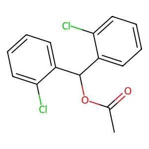 Bis(2-chlorophenyl)methyl acetate structure