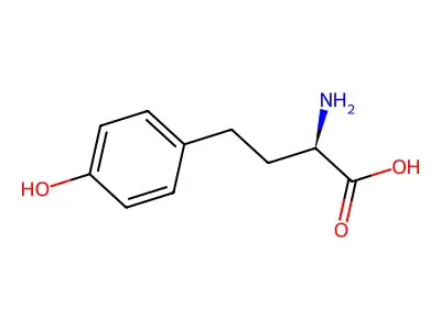 Homotyrosine, (A+-)- structure