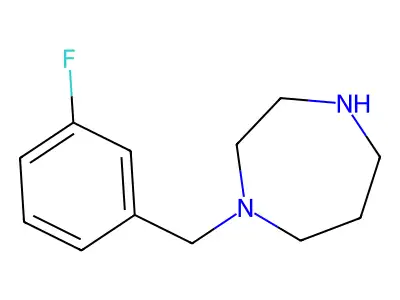 1-[(3-Fluorophenyl)methyl]-1,4-diazepane structure