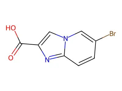 6-Bromoimidazo(1,2-a)pyridine-2-carboxylic acid structure