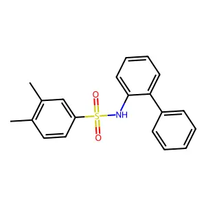 N-{[1,1-biphenyl]-2-yl}-3,4-dimethylbenzene-1-sulfonamide structure