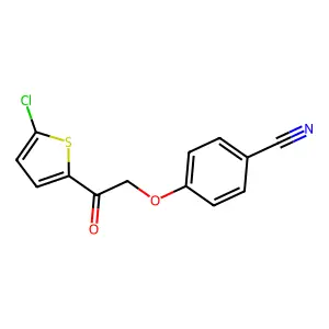 4-(2-(5-Chlorothiophen-2-yl)-2-oxoethoxy)benzonitrile structure