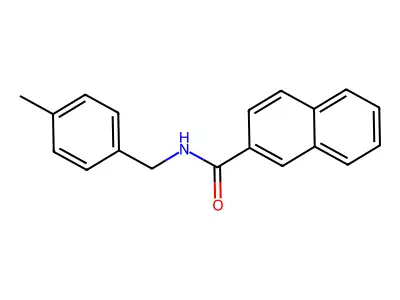 N-(4-methylbenzyl)-2-naphthamide structure