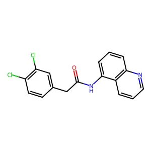 2-(3,4-dichlorophenyl)-N-quinolin-5-ylacetamide structure