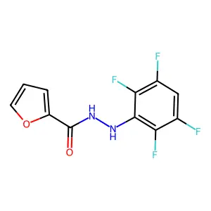 N'-(2,3,5,6-tetrafluorophenyl)furan-2-carbohydrazide structure