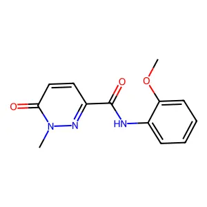 N-(2-methoxyphenyl)-1-methyl-6-oxo-1,6-dihydropyridazine-3-carboxamide structure
