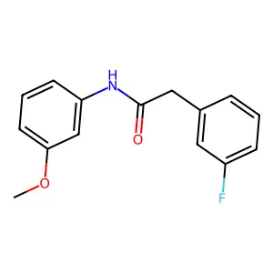 2-(3-fluorophenyl)-N-(3-methoxyphenyl)acetamide structure