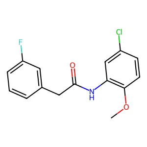 N-(5-chloro-2-methoxyphenyl)-2-(3-fluorophenyl)acetamide structure