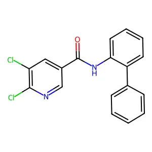 N-{[1,1'-biphenyl]-2-yl}-5,6-dichloropyridine-3-carboxamide structure