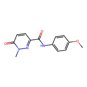 N-(4-methoxyphenyl)-1-methyl-6-oxo-1,6-dihydropyridazine-3-carboxamide structure
