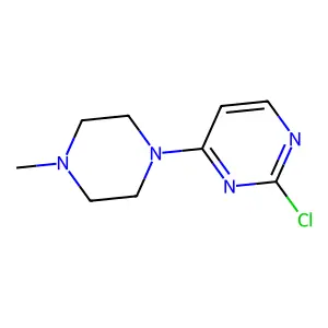2-Chloro-4-(4-methylpiperazin-1-yl)pyrimidine structure