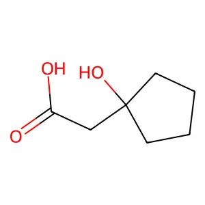 2-(1-Hydroxycyclopentyl)acetic acid structure
