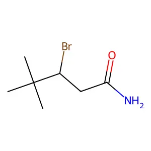 3-Bromo-4,4-dimethylpentanamide structure