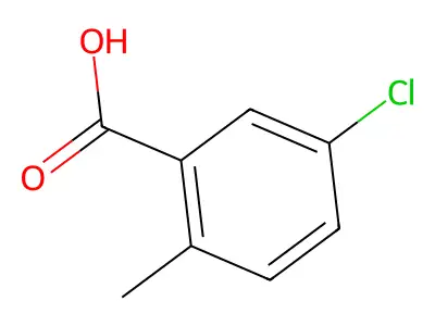 5-Chloro-2-methylbenzoic acid structure