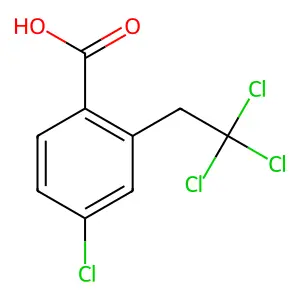 4-Chloro-2-(2,2,2-trichloroethyl)benzoic acid structure
