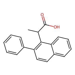 2-(2-Phenylnaphthalen-1-yl)propanoic acid structure