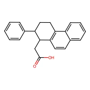 (2-Phenyl-1,2,3,4-tetrahydrophenanthren-1-yl)acetic acid structure