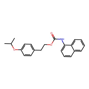 2-(4-Isopropoxyphenyl)ethyl 1-naphthylcarbamate structure