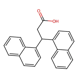 3,3-Dinaphthalen-1-ylpropanoic acid structure
