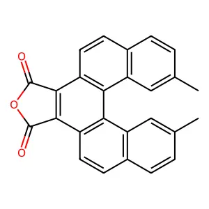 9,12-dimethyl-dibenzo[c,g]phenanthrene-3,4-dicarboxylic acid structure
