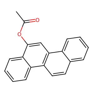 Chrysen-6-yl acetate structure