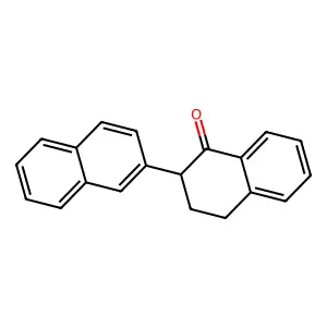 2-naphthalen-2-yl-3,4-dihydro-2H-naphthalen-1-one structure