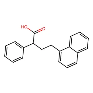 4-Naphthalen-1-yl-2-phenylbutanoic acid structure