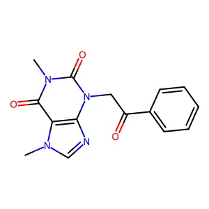 1,7-Dimethyl-3-phenacylpurine-2,6-dione structure