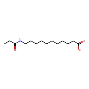 11-(Propanoylamino)undecanoic acid structure