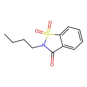 2-Butyl-1,1-dioxo-1,2-benzothiazol-3-one structure