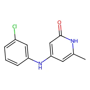4-(3-chloroanilino)-6-methyl-1H-pyridin-2-one structure